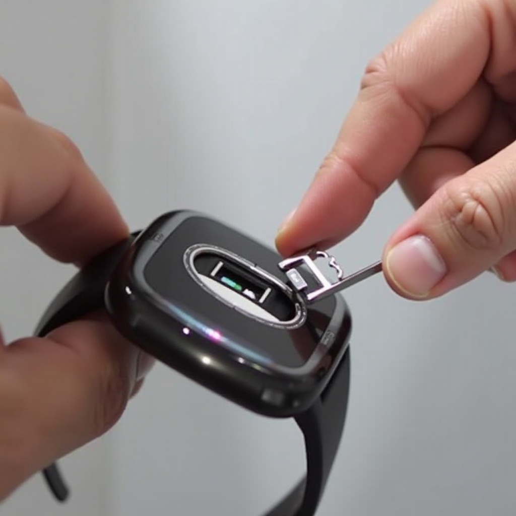 cara memasang kartu sim di jam tangan pintar
