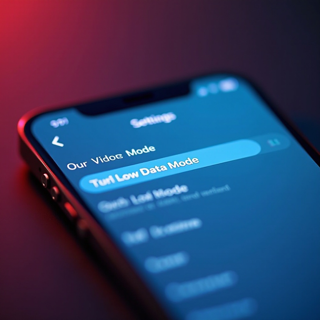 iPhoneの低データモードをオフにする
