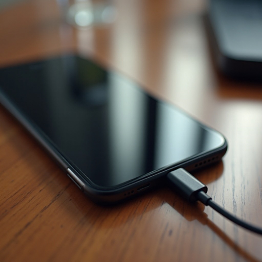 ponsel mengisi daya tetapi tidak menyala