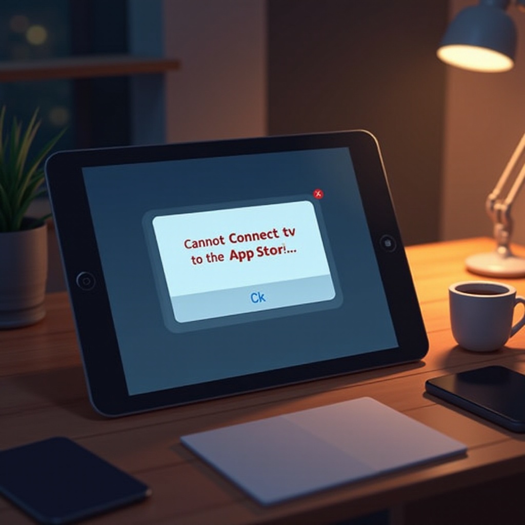 iPad ไม่สามารถเชื่อมต่อกับ App Store ได้