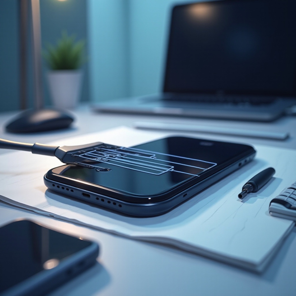 떨어뜨린 후 아이폰 화면의 하얀 선