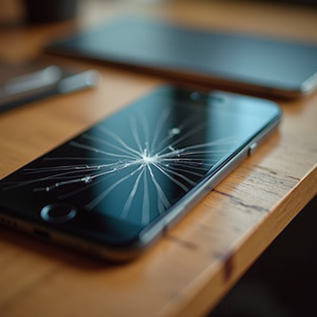 เส้นสีขาวบนหน้าจอ iPhone หลังจากที่หล่น