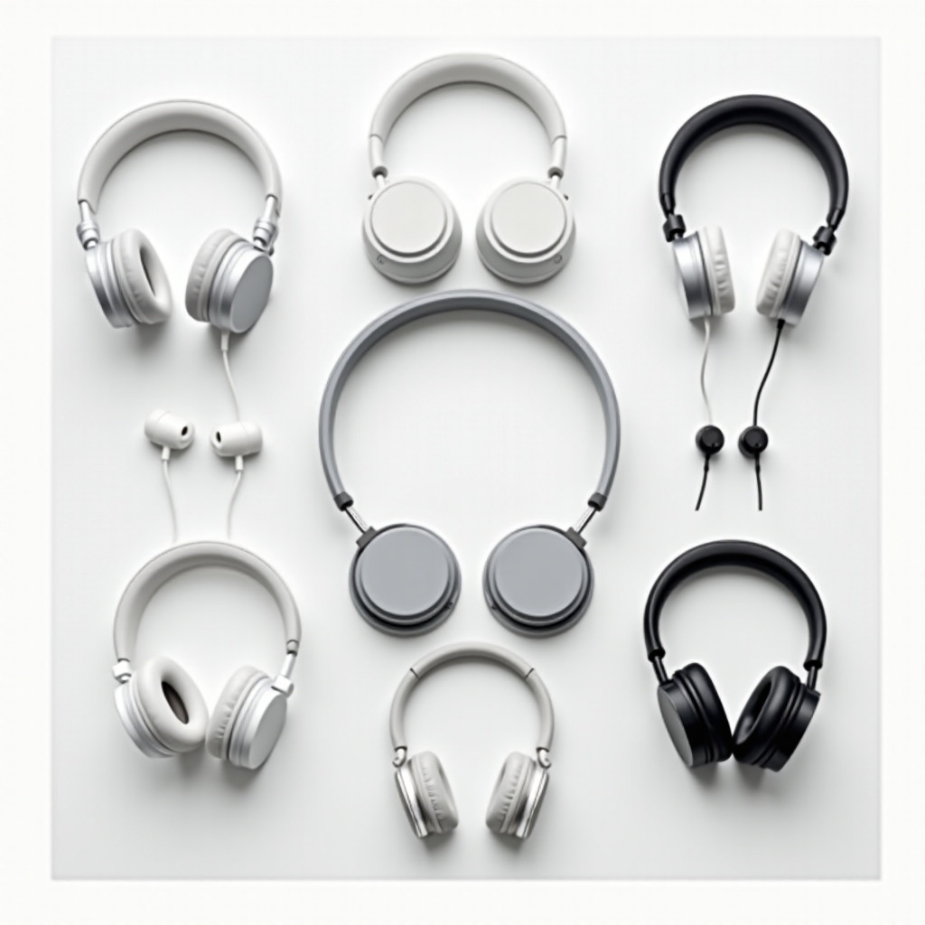 farklı türde kulaklıklar