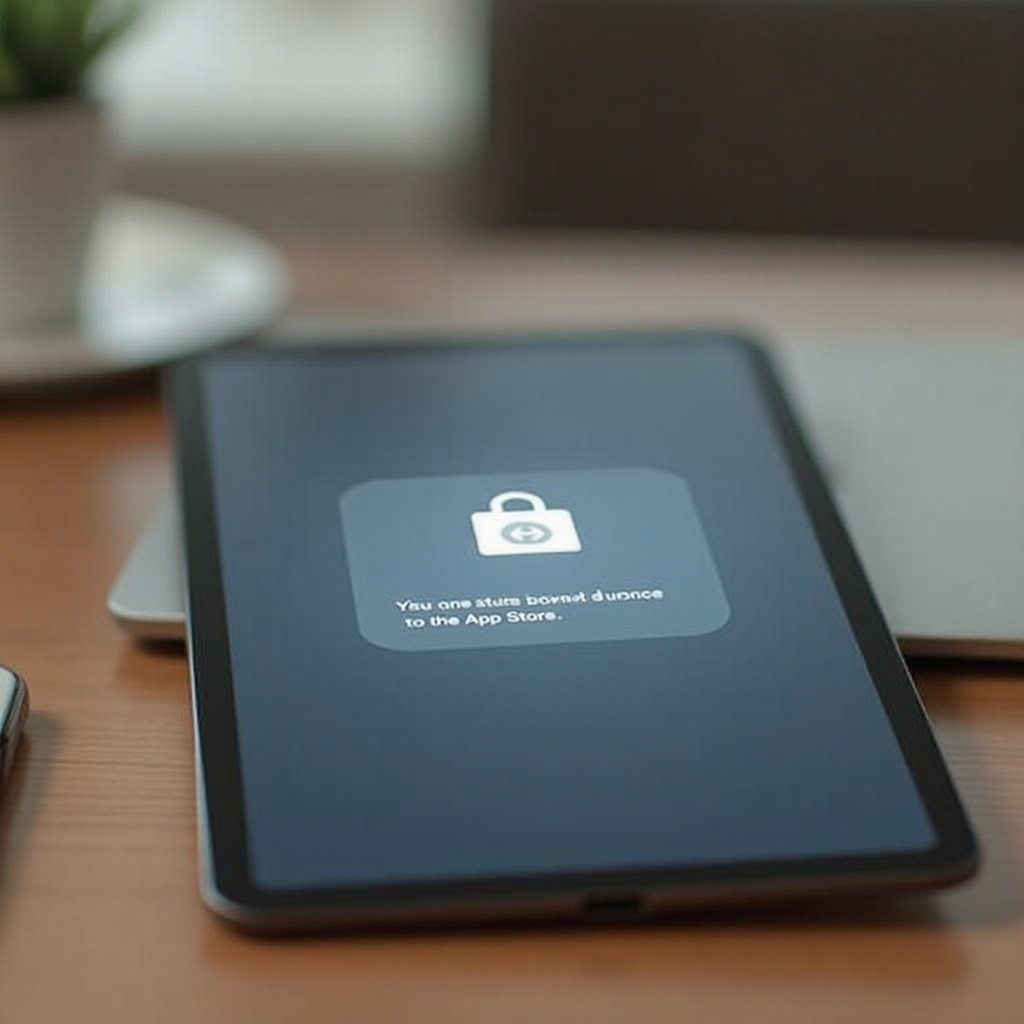 iPad tidak dapat terhubung ke App Store