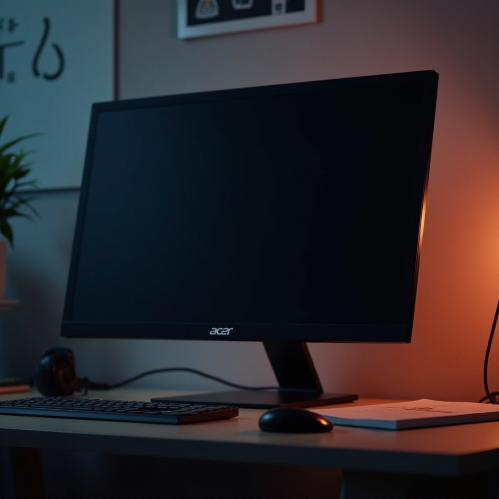 왜 제 Acer 모니터가 켜지지 않나요?
