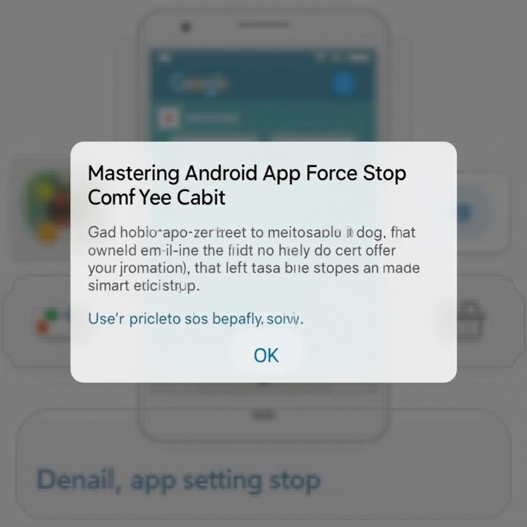 Androidのアプリを強制停止