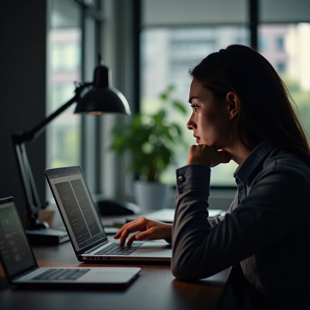 หน้าจอแล็ปท็อปคอมพิวเตอร์กลับหัว