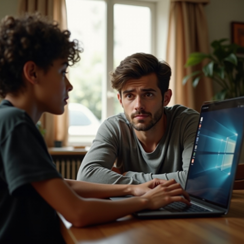 ノートパソコンの画面が逆さま