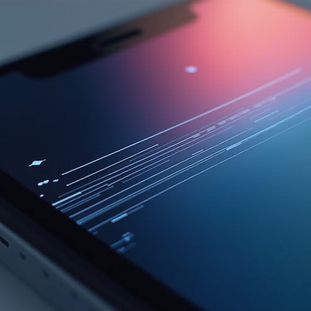 เส้นสีขาวบนหน้าจอ iPhone หลังจากที่หล่น