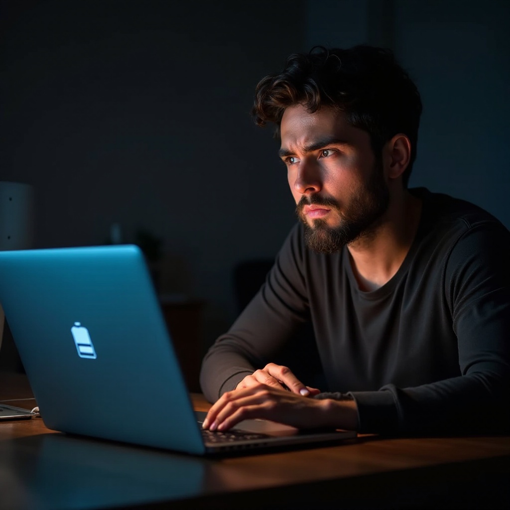 충전기를 꽂았지만 충전되지 않음