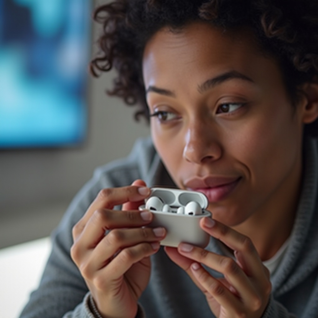 오른쪽 에어팟 마이크가 작동하지 않음