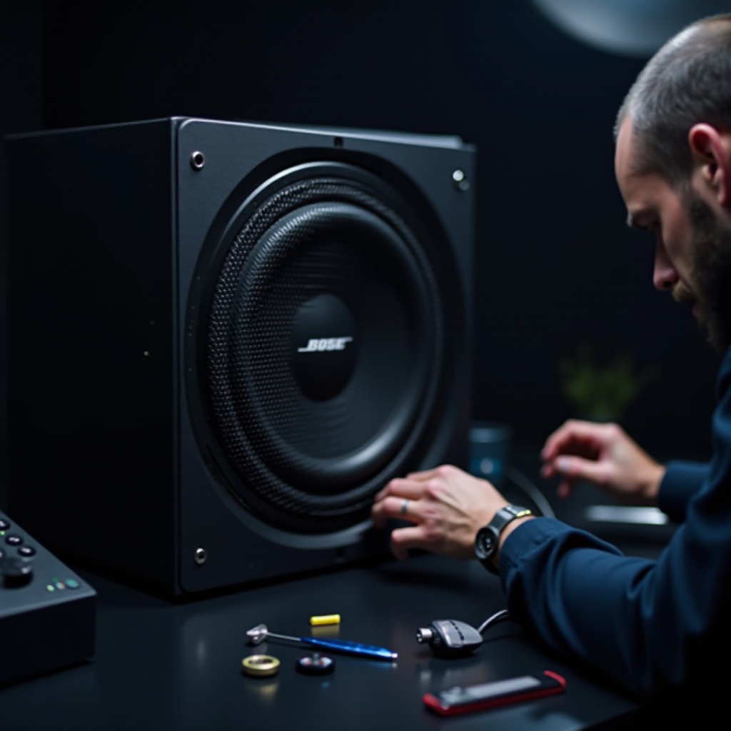 subwoofer bose tidak menyala